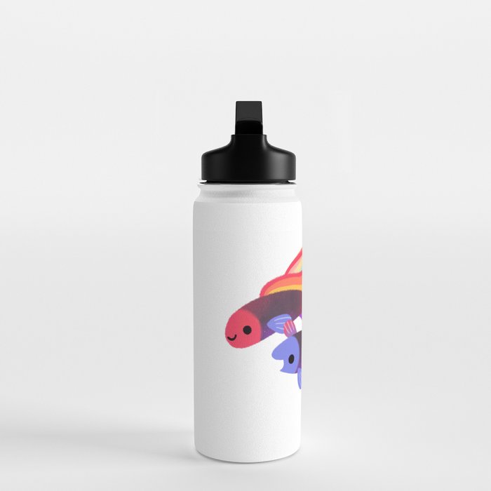 Rainbow guppy 3 Water Bottle Gallery Image 3