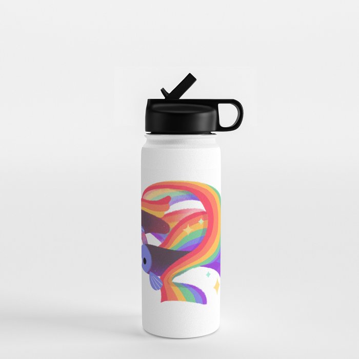Rainbow guppy 3 Water Bottle Gallery Image 1