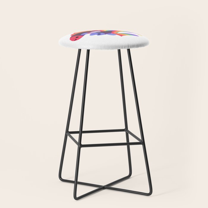 Rainbow guppy 3 Stool Gallery Image 1