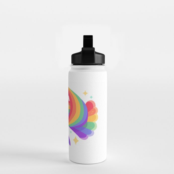 Rainbow guppy 3 Water Bottle Gallery Image 2