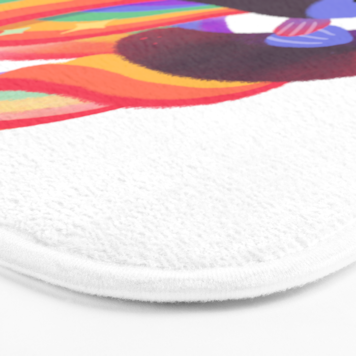 Rainbow guppy 3 Bath Mat Gallery Image 3