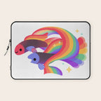 Rainbow guppy 3 Laptop Sleeve Gallery Image 1