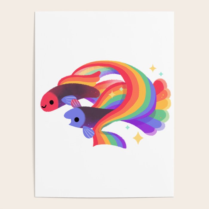 Rainbow guppy 3 Poster Gallery Image 4