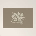 Hibiscus Pareau Hawaiian Floral Aloha Shirt Print Welcome Mat Gallery Image 1