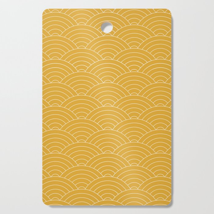 Waves (Mustard Yellow) Cutting Board Gallery Image 1