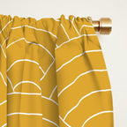 Waves (Mustard Yellow) Window Curtain Gallery Image 2