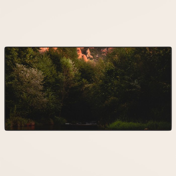 Sedona Vortex II - Chimney Rock Desert Photography Desk Mat Gallery Image 3