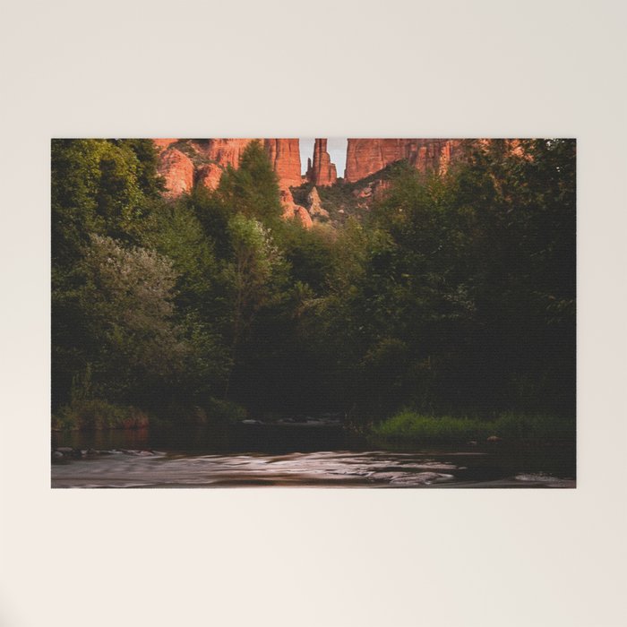 Sedona Vortex II - Chimney Rock Desert Photography Welcome Mat Gallery Image 1