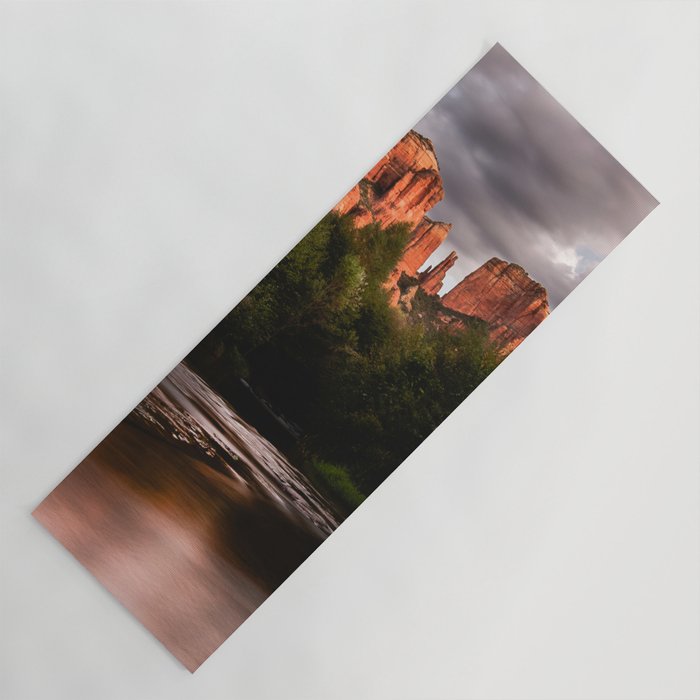 Sedona Vortex II - Chimney Rock Desert Photography Yoga Mat Gallery Image 1