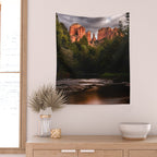 Sedona Vortex II - Chimney Rock Desert Photography Wall Tapestry Gallery Image 2