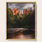 Sedona Vortex II - Chimney Rock Desert Photography Serving Tray Gallery Image 1
