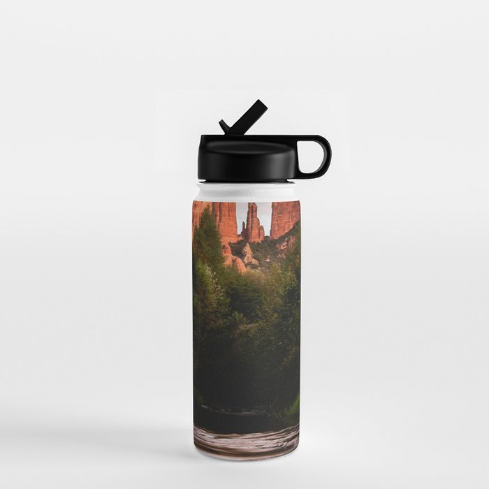 Sedona Vortex II - Chimney Rock Desert Photography Water Bottle Gallery Image 1
