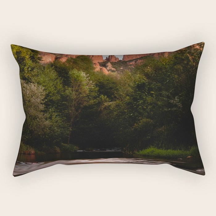 Sedona Vortex II - Chimney Rock Desert Photography Rectangular Pillow Gallery Image 2