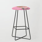 Cowgirl boots - 'Booty-licious' pun in pink Stool Gallery Image 1