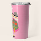 Cowgirl boots - 'Booty-licious' pun in pink Travel Mug Gallery Image 2