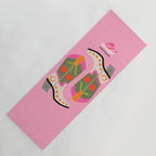 Cowgirl boots - 'Booty-licious' pun in pink Yoga Mat Gallery Image 1