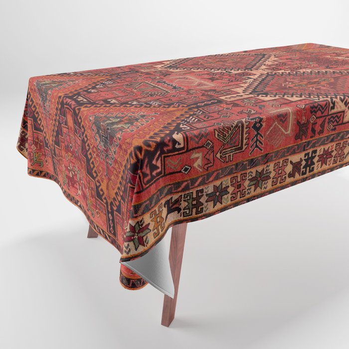 Oriental Bohemian Style Design Tablecloth Gallery Image 1
