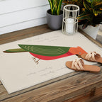 Australian King Parrot, Bird of Australia Outdoor Rug Gallery Image 2
