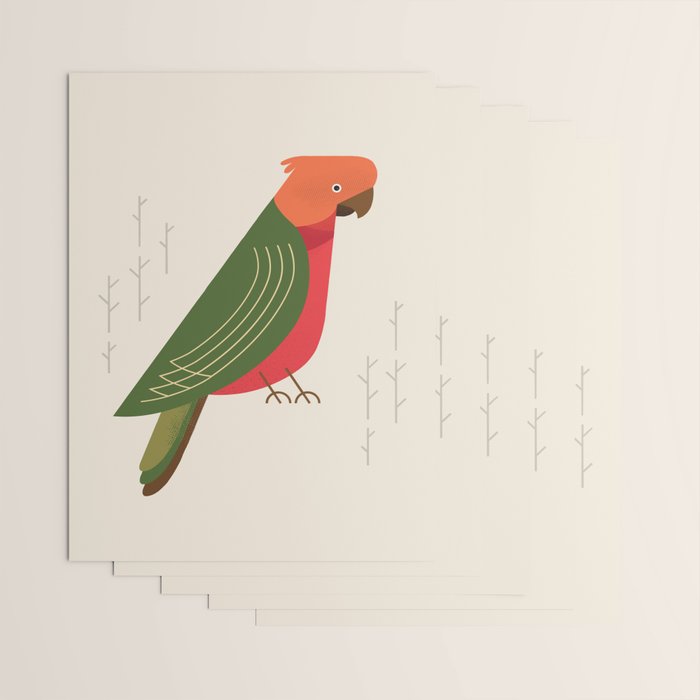 Australian King Parrot, Bird of Australia Wrapping Paper Gallery Image 3