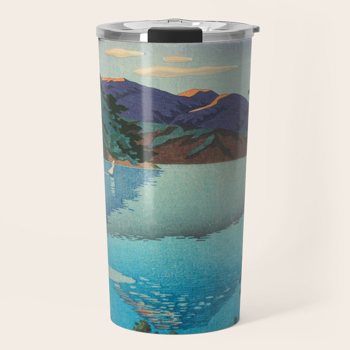 Tsuchiya Koitsu Vintage Japanese Woodblock Print Fall Autumn Mount Fuji Travel Mug Gallery Image 1