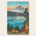 Tsuchiya Koitsu Vintage Japanese Woodblock Print Fall Autumn Mount Fuji Cutting Board Gallery Image 1