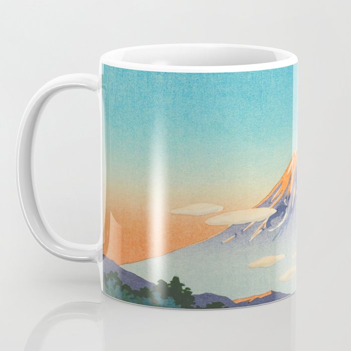 Tsuchiya Koitsu Vintage Japanese Woodblock Print Fall Autumn Mount Fuji Coffee Mug Gallery Image 3