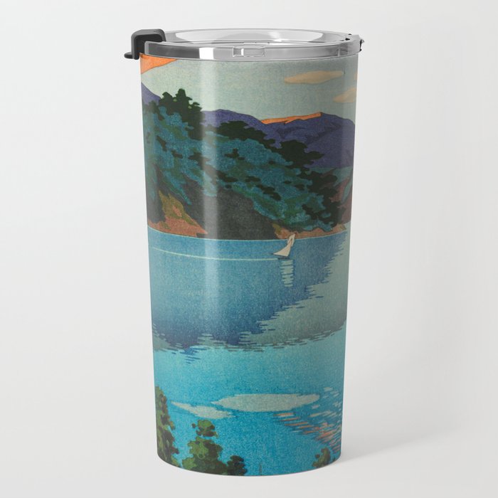 Tsuchiya Koitsu Vintage Japanese Woodblock Print Fall Autumn Mount Fuji Travel Mug Gallery Image 3