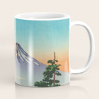 Tsuchiya Koitsu Vintage Japanese Woodblock Print Fall Autumn Mount Fuji Coffee Mug Gallery Image 1