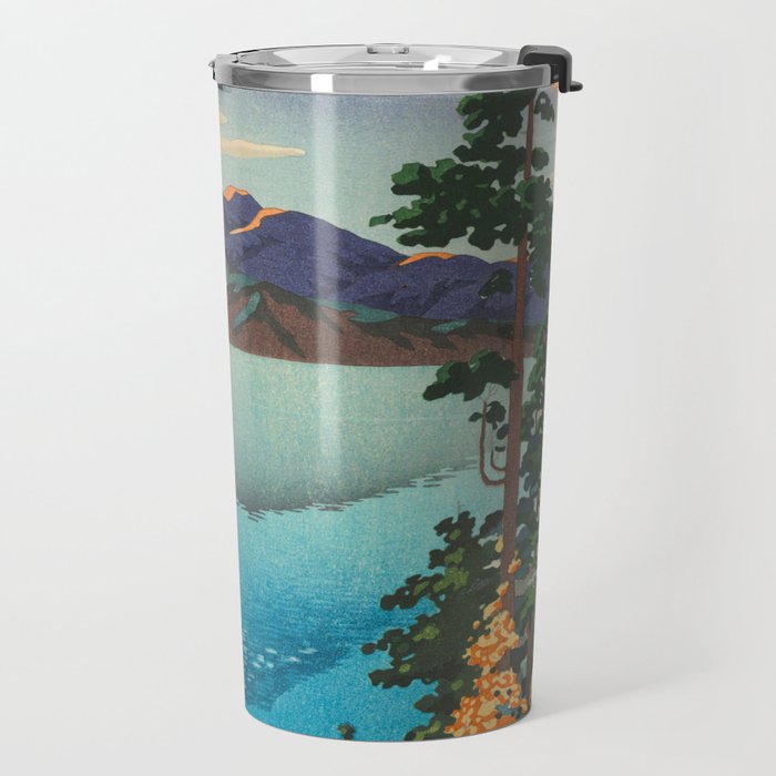 Tsuchiya Koitsu Vintage Japanese Woodblock Print Fall Autumn Mount Fuji Travel Mug Gallery Image 2