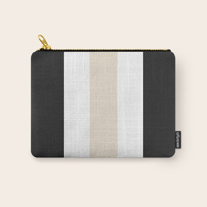 Accent (Black & Cream) Carry All Pouch Gallery Image 1