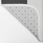 Accent (Black & Cream) Bath Mat Gallery Image 2
