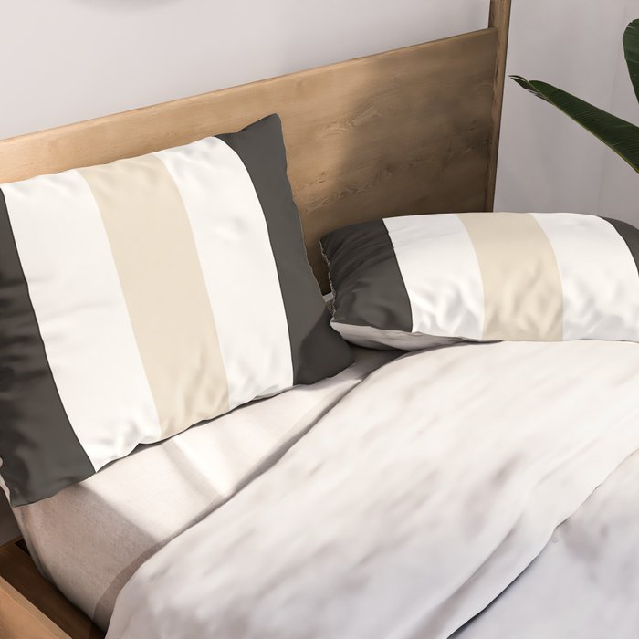 Accent (Black & Cream) Pillow Sham Gallery Image 2