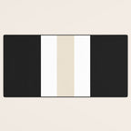 Accent (Black & Cream) Desk Mat Gallery Image 3