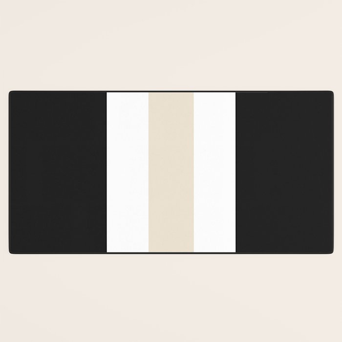 Accent (Black & Cream) Desk Mat Gallery Image 3