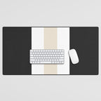 Accent (Black & Cream) Desk Mat Gallery Image 1