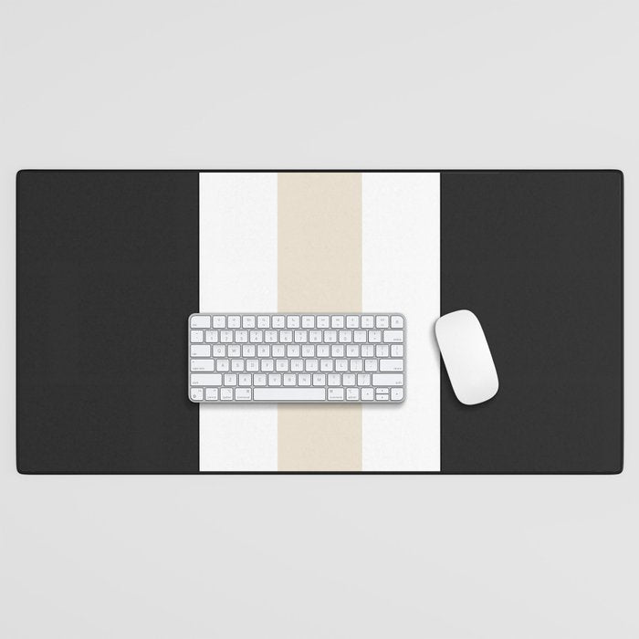 Accent (Black & Cream) Desk Mat Gallery Image 1