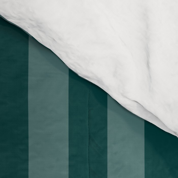 Dark Teal Thin Vertical Stripes Comforter Gallery Image 4