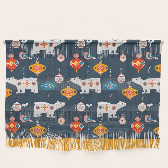 Christmas Retro decorations no2 Wall Hanging Gallery Image 1