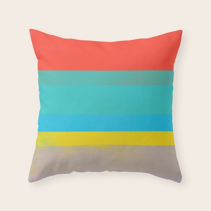 stripe study 40 Throw Pillow Gallery Image 1