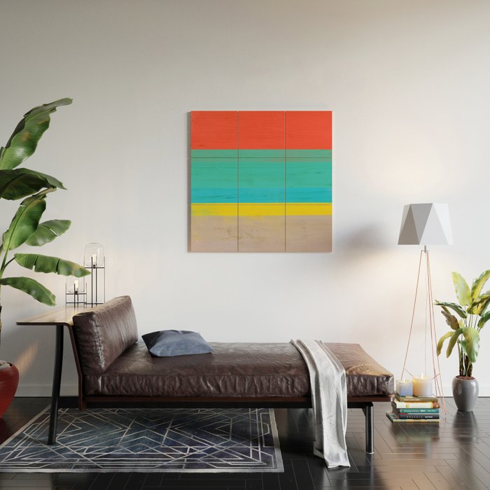 stripe study 40 Wood Wall Art Gallery Image 2