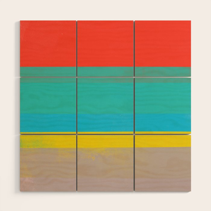 stripe study 40 Wood Wall Art Gallery Image 1