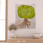 "Remember Your Story, Remember Your Roots, Remember That You Are A Part Of Something So Much Greater Than You." Wall Tapestry Gallery Image 2