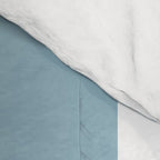 Large Baby Blue and White Vertical Cabana Tent Stripes Comforter Gallery Image 4