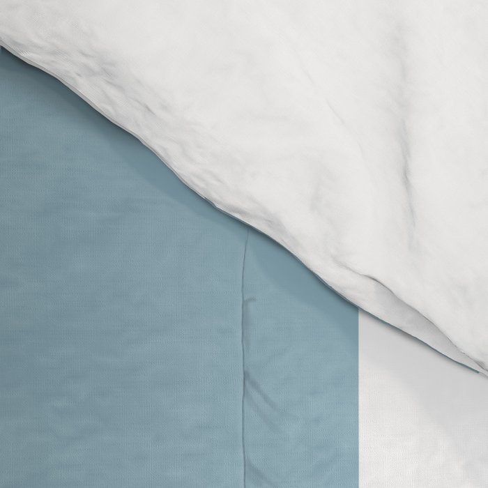 Large Baby Blue and White Vertical Cabana Tent Stripes Comforter Gallery Image 4
