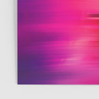 Abstract modern art pink violet teal brushstrokes Poster Gallery Image 3