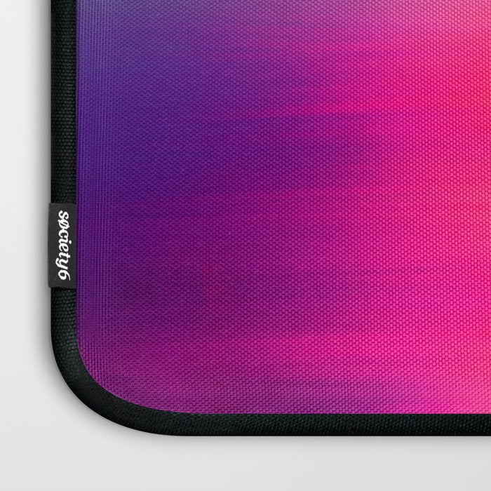 Abstract modern art pink violet teal brushstrokes Laptop Sleeve Gallery Image 3