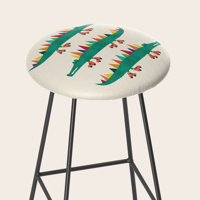 Crocodile on Roller Skates Stool Gallery Image 2