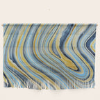 Blue marbled waves Wall Hanging Gallery Image 1