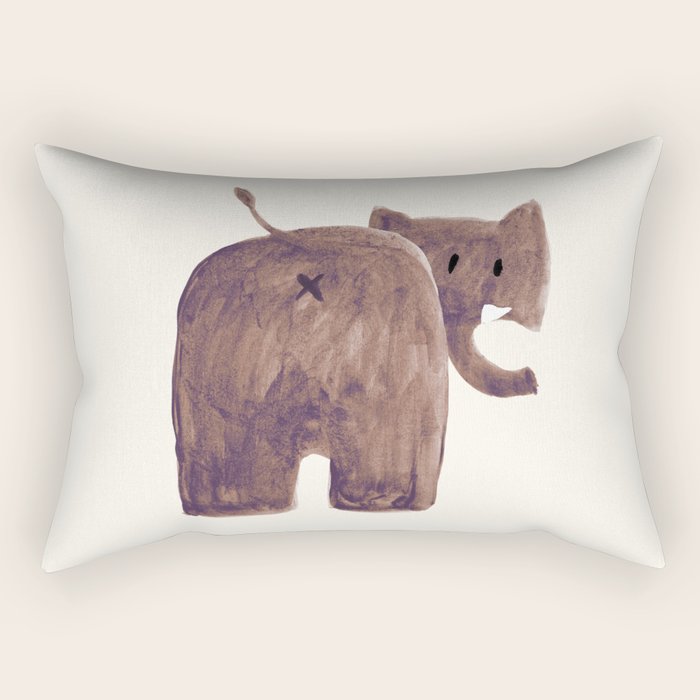 Elephant's butt Rectangular Pillow Gallery Image 2
