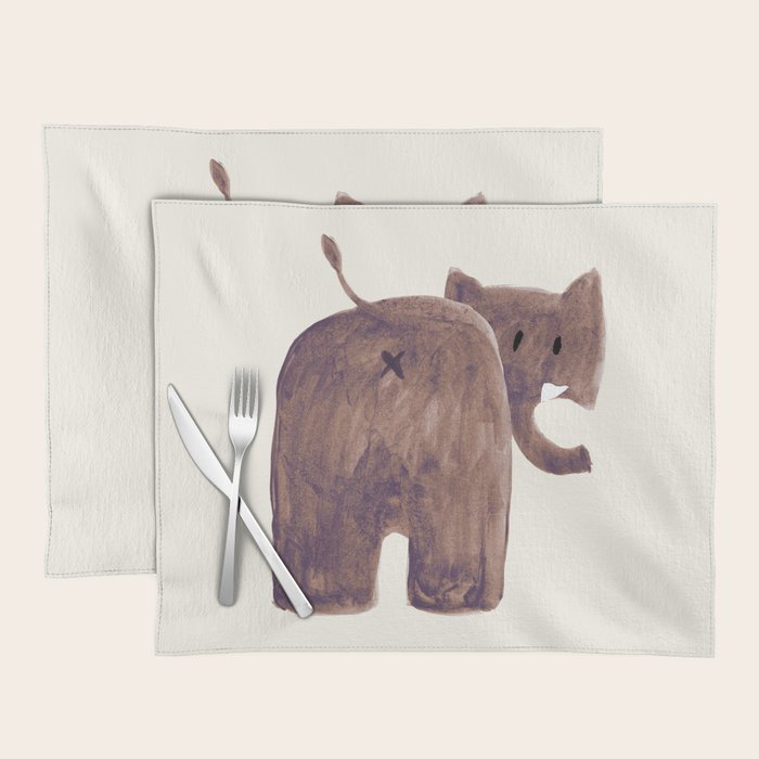 Elephant's butt Placemat Gallery Image 1